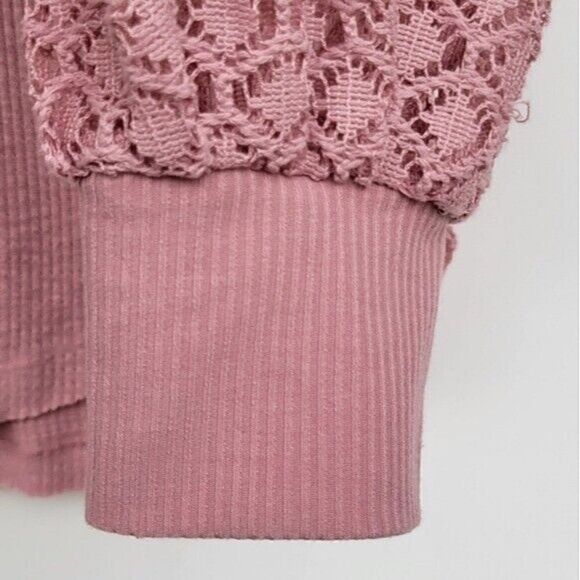 Free People Sweetest Thing Thermal Embroidered Top Women's Size Medium - Picture 6 of 12